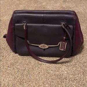 Genuine Coach dual tone purple purse